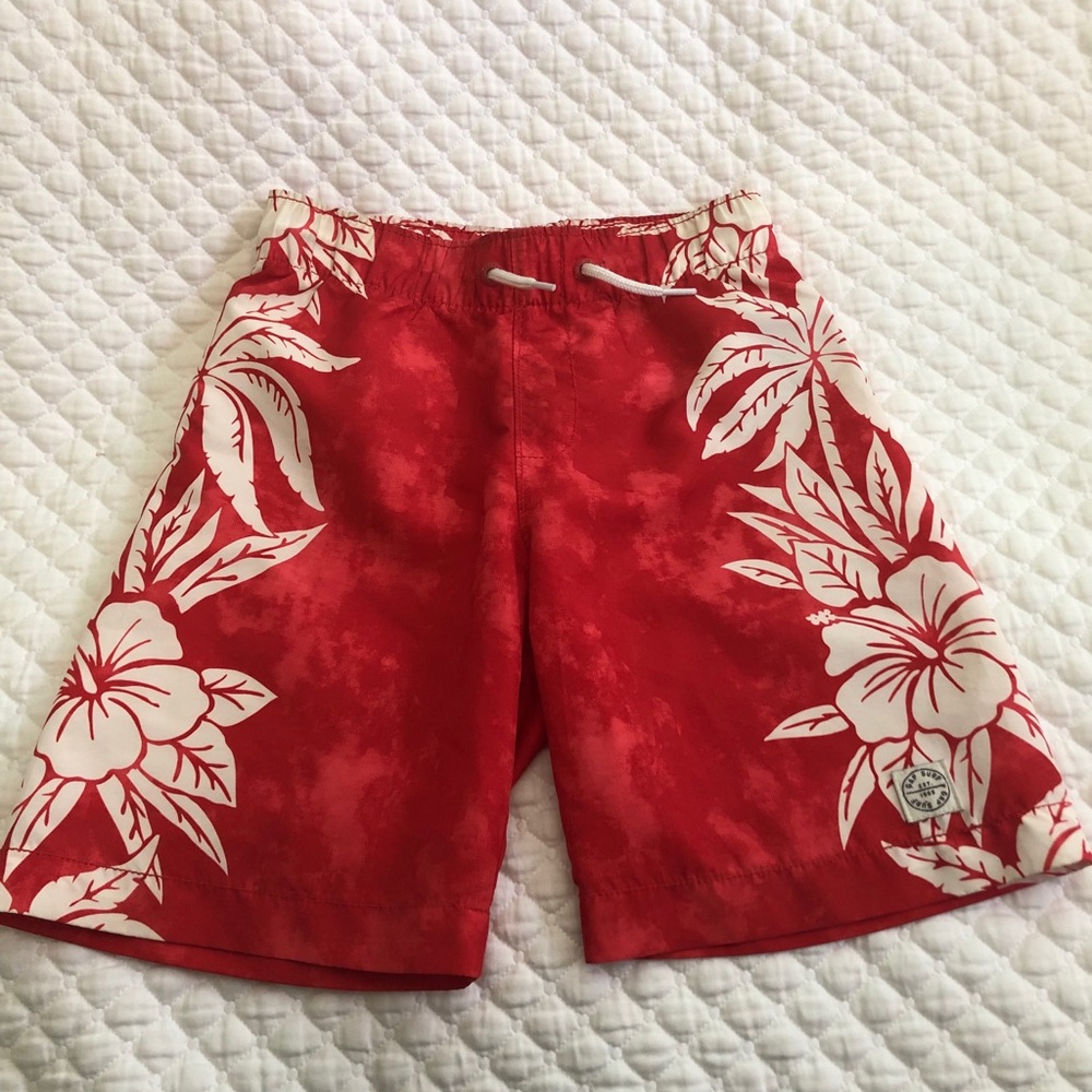 Gap Kids Boys Swim Shorts In Red